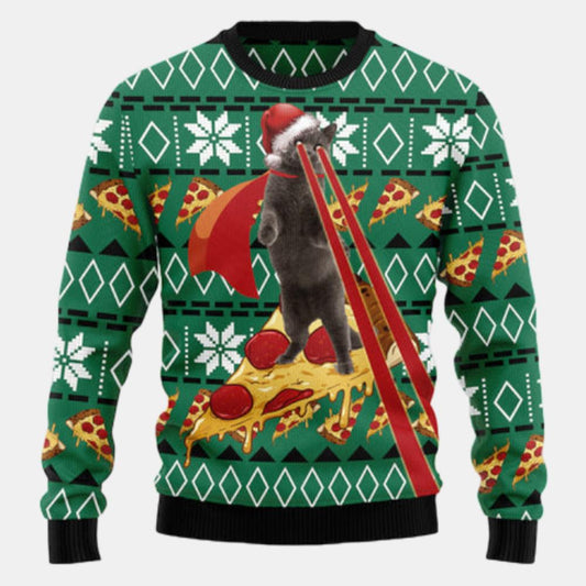 Funny Cat Ugly Sweater - Christmas sweater gift