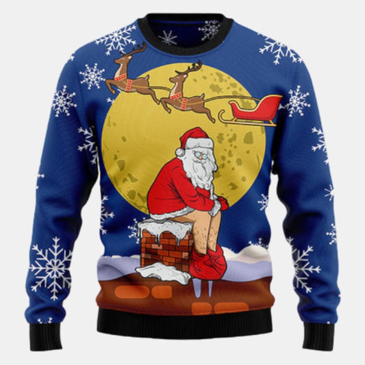Funny Santa Xmas Ugly Sweater - Christmas sweater gift