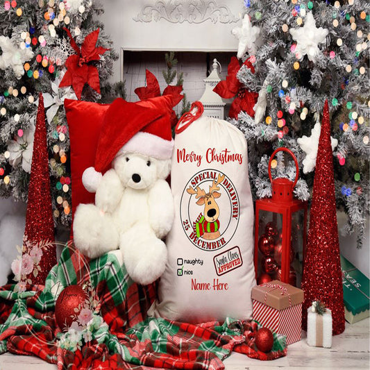 Reindeer Christmas Sack, Gift For Chidren, Christmas Bag Gift, Christmas Gift 2023